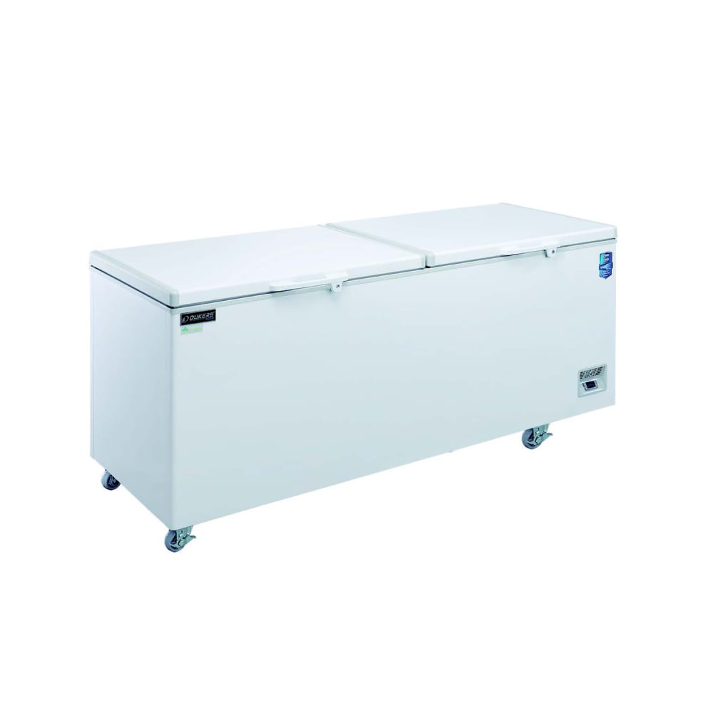 Dukers BD/BG-520 59 1/4" Mobile Chest Freezer w/ (2) Baskets - White, 115v