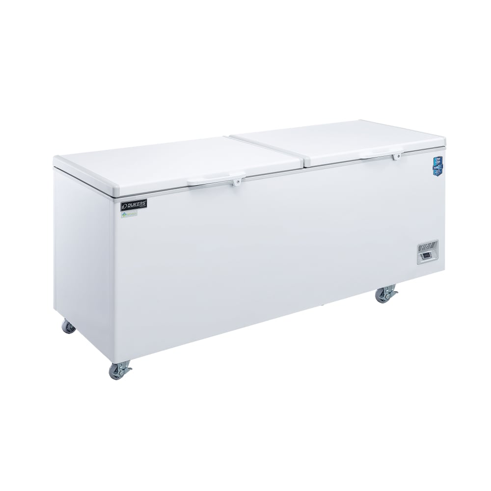 Dukers BD/BG-620 71 3/8" Mobile Chest Freezer w/ (2) Baskets - White, 115v