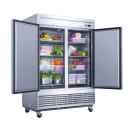 Dukers D55R 55 1/8" Two Section Reach In Refrigerator, (2) Left/Right Hinge Solid Doors, 115v thumbnail 2