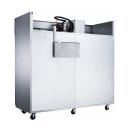 Dukers D83AR 82 5/8" Three Section Reach In Refrigerator, (3) Left/Right Hinge Solid Doors, 115v thumbnail 7