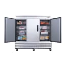 Dukers D83F 82 5/8" Three Section Reach In Freezer, (3) Left/Right Hinge Solid Doors, 115v thumbnail 2
