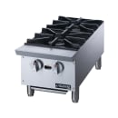 Dukers DCHPB12 12" Gas Hotplate w/ (2) Burners & Manual Controls, Convertible thumbnail 3