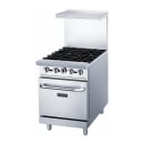 Dukers DCR24-4B 24" 4 Burner Gas Range - Standard Oven, Convertible thumbnail 2