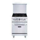 Dukers DCR24-4B 24" 4 Burner Gas Range - Standard Oven, Convertible thumbnail 3