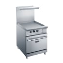 Dukers DCR24-GM 24" Gas Range w/ Full Griddle - Standard Oven, Convertible thumbnail 3