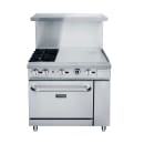 Dukers DCR36-2B24GM 36" 2 Burner Gas Range w/ Griddle - Standard Oven, Convertible thumbnail 2