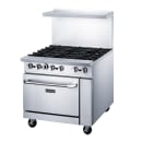 Dukers DCR36-6B 36" 6 Burners Gas Range - Standard Oven, Convertible thumbnail 5