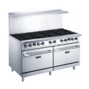 Dukers DCR60-10B 60" 10 Burner Gas Range - (2) Standard Ovens, Convertible thumbnail 2