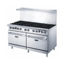 Dukers DCR60-10B 60" 10 Burner Gas Range - (2) Standard Ovens, Convertible thumbnail 3
