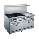 Dukers DCR60-6B24GM 60" 6 Burner Gas Range w/ Griddle - (2) Standard Ovens, Convertible thumbnail 3