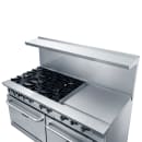 Dukers DCR60-6B24GM 60" 6 Burner Gas Range w/ Griddle - (2) Standard Ovens, Convertible thumbnail 4