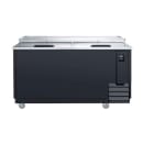 Dukers DHBC50 49 5/8" Forced Air Bottle Cooler - Holds (918) 12 oz Bottles, Lid Locks, Black, 115v thumbnail 3