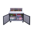 Dukers DSP48-12-S2 48 1/4" Sandwich/Salad Prep Table w/ Refrigerated Base, 115v thumbnail 3