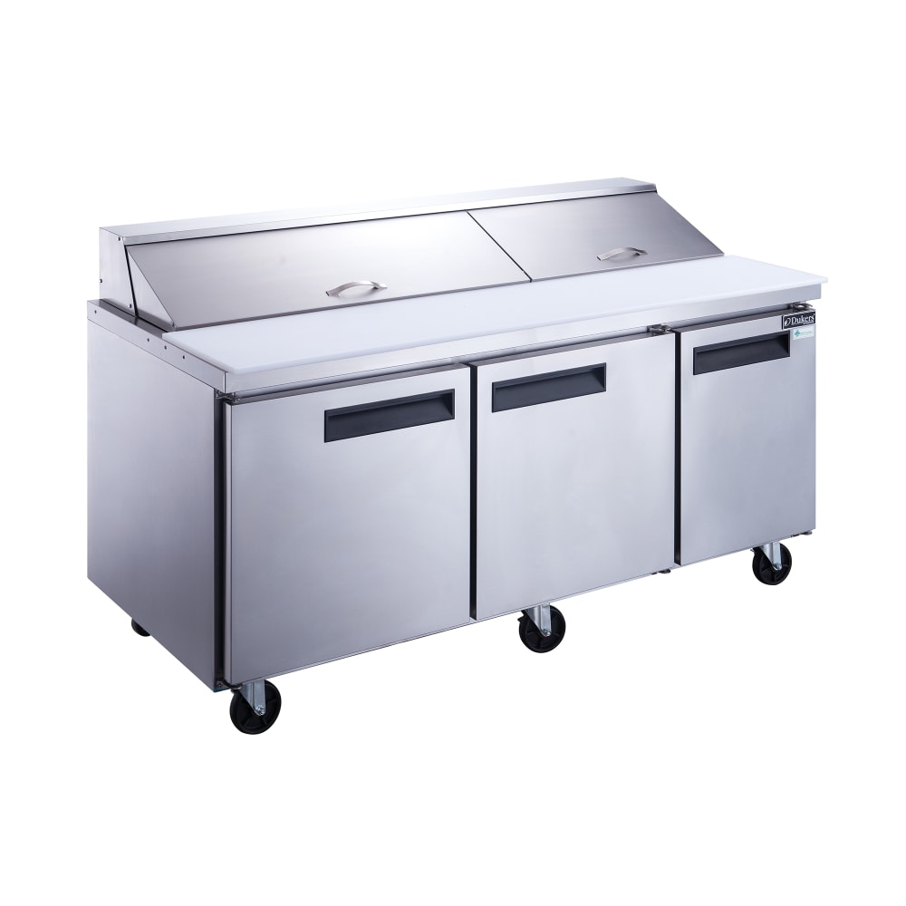 Dukers DSP72-18-S3 72 1/2" Sandwich/Salad Prep Table w/ Refrigerated Base, 115v