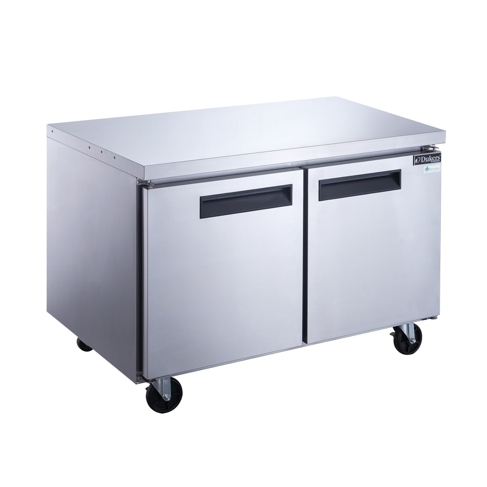 Dukers DUC60F 60 1/8" Undercounter Freezer w/ (2) Sections & (2) Doors, 115v