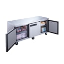 Dukers DUC72F 72 1/2" Undercounter Freezer w/ (3) Sections & (3) Doors, 115v thumbnail 2