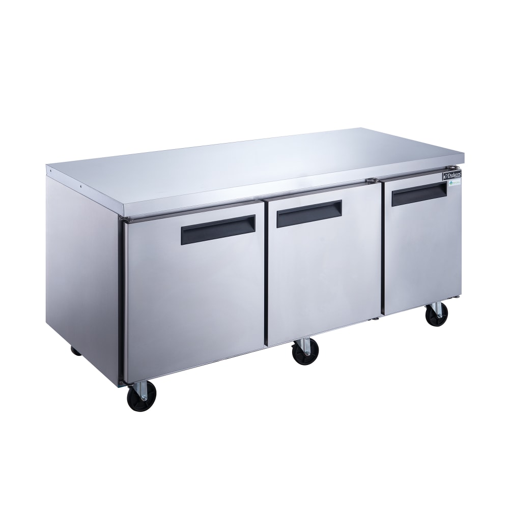 Dukers DUC72R 72 1/2" Undercounter Refrigerator w/ (3) Sections & (3) Doors, 115v