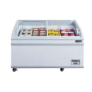 Dukers WD-500Y 56 5/8" Mobile Chest Freezer w/ (4) Baskets - White, 115v thumbnail 2