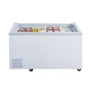 Dukers WD-500Y 56 5/8" Mobile Chest Freezer w/ (4) Baskets - White, 115v thumbnail 3