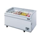 Dukers WD-700Y 79 3/8" Mobile Chest Freezer w/ (6) Baskets - White, 115v thumbnail 4