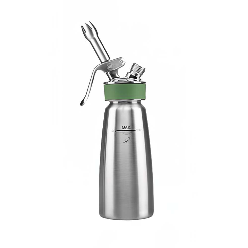 iSi 166101 1/2 Liter Whipped Cream Dispenser - Stainless Steel, Green