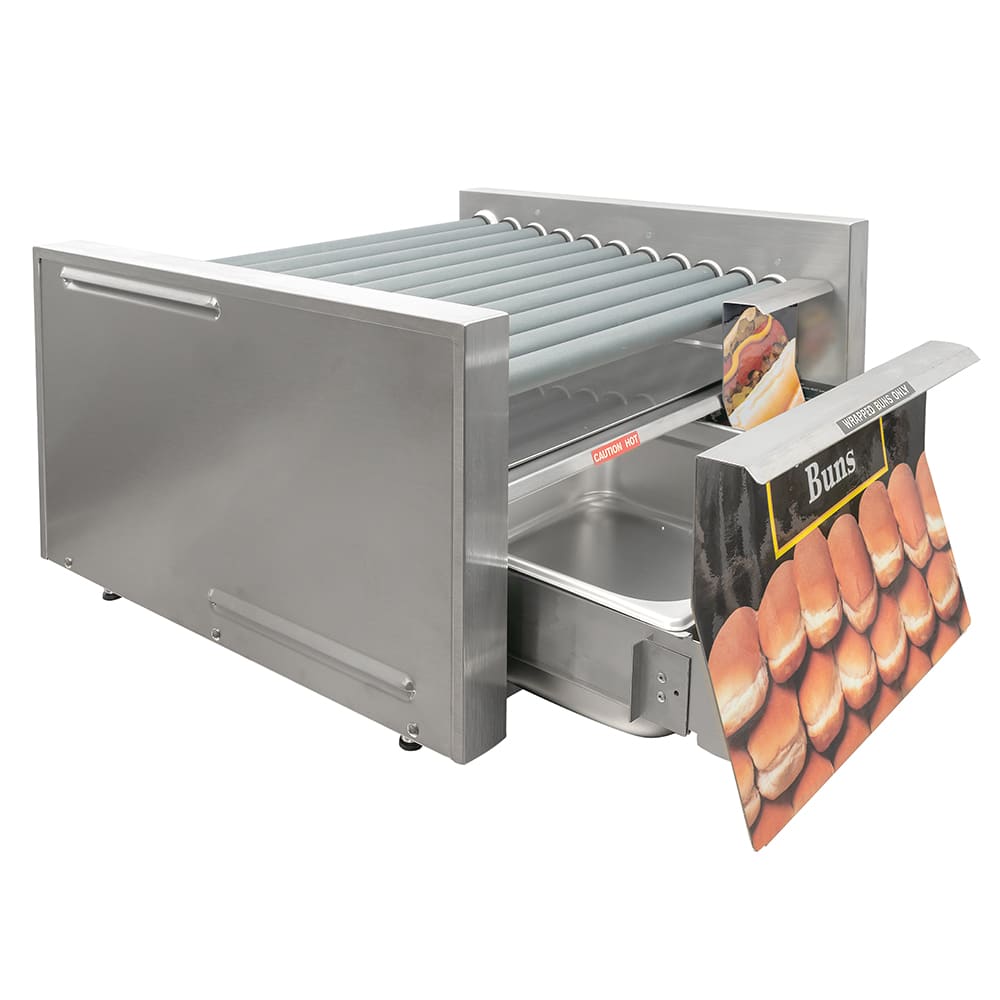 Star 30SCBDE 30 Grill-Max® Hot Dog Roller Grill w/ Thermostatic Controls - Slanted Top, 120v