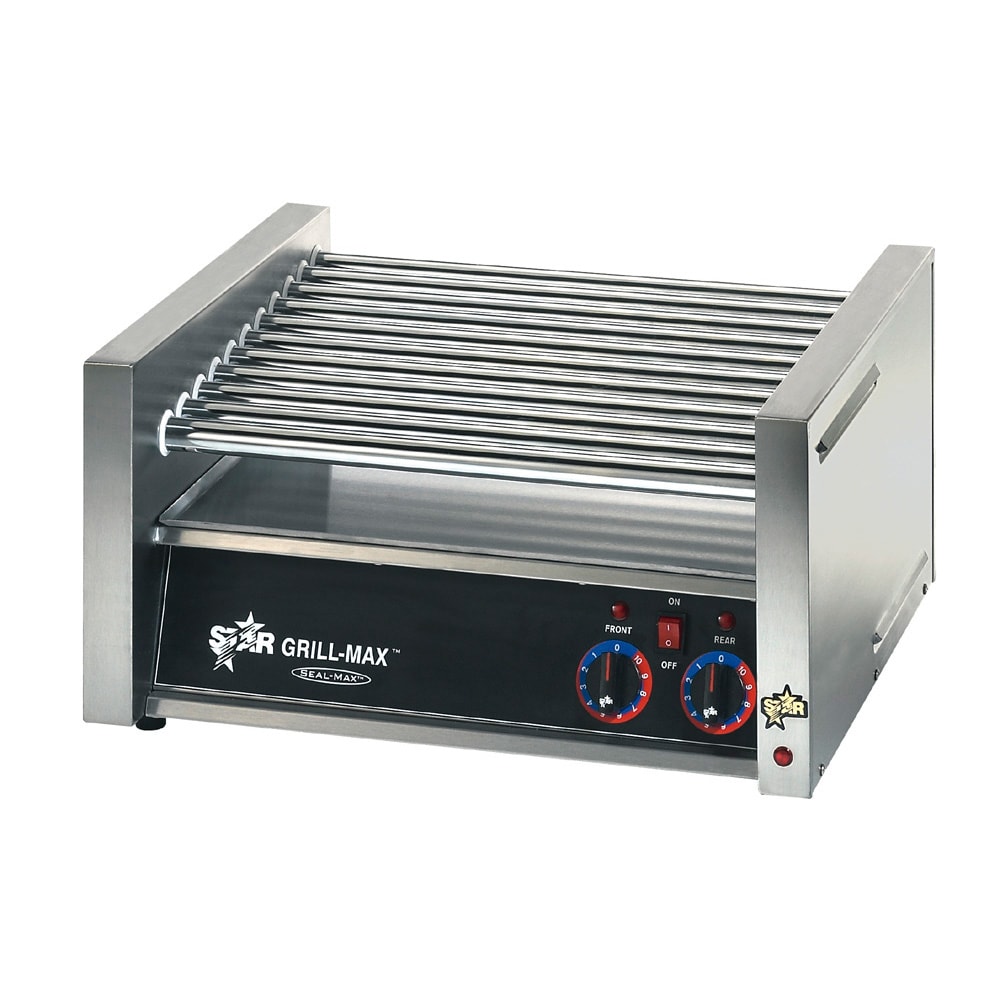 Star 45C 45 Grill-Max® Hot Dog Roller Grill w/ Manual Controls - Slanted Top, 120v