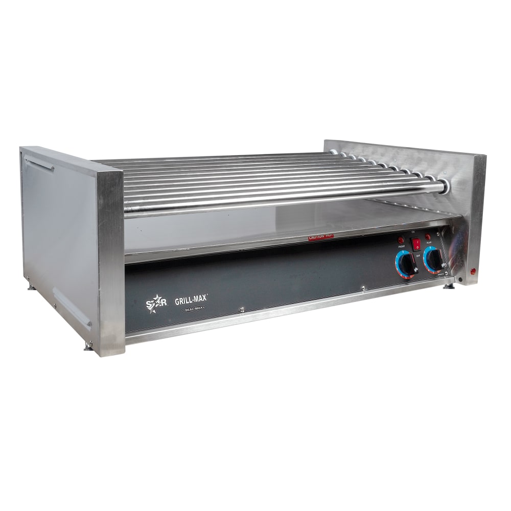 Star 50C 50 Grill-Max® Hot Dog Roller Grill w/ Manual Controls - Slanted Top, 120v