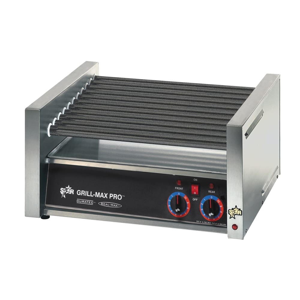 Star 50ST 50 Grill-Max® Hot Dog Roller Grill w/ Manual Controls - Slanted Top, 120v