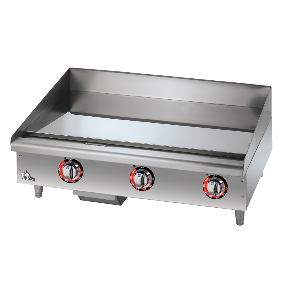 Star 536CHSF 36" Electric Griddle w/ Thermostatic Controls - 1" Chrome Plate, 208-240v