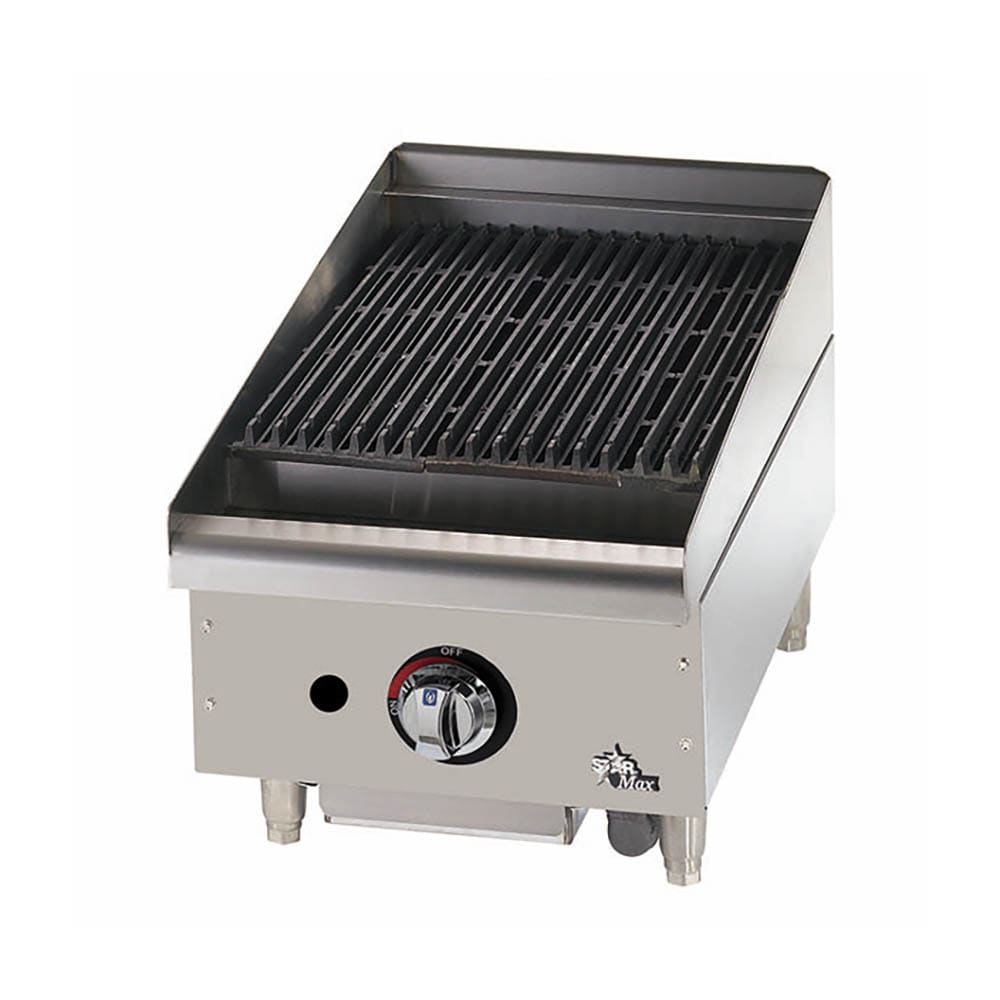 Star 6015CBF 15" Gas Charbroiler - Cast Iron Grate, Adjustable Control Valve