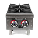 Star 602HF 12" Gas Hotplate w/ (2) Burners & Manual Controls, Convertible thumbnail 3