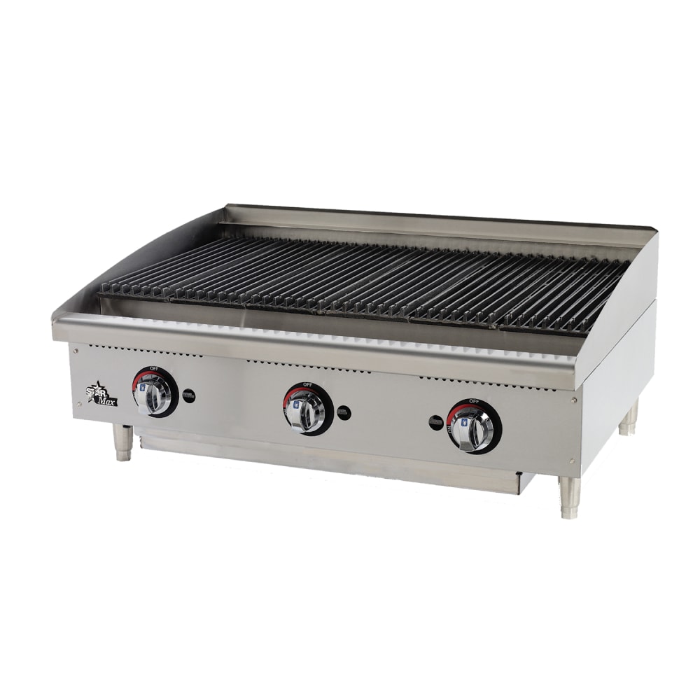 Star 6136RCBF 36" Gas Charbroiler - Adjustable Manual Controls