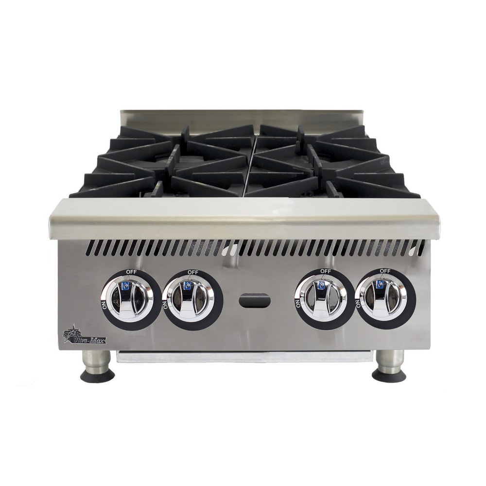 Star 804HA 24" Ultra-Max® Gas Hotplate w/ (4) Burners & Manual Controls, Liquid Propane