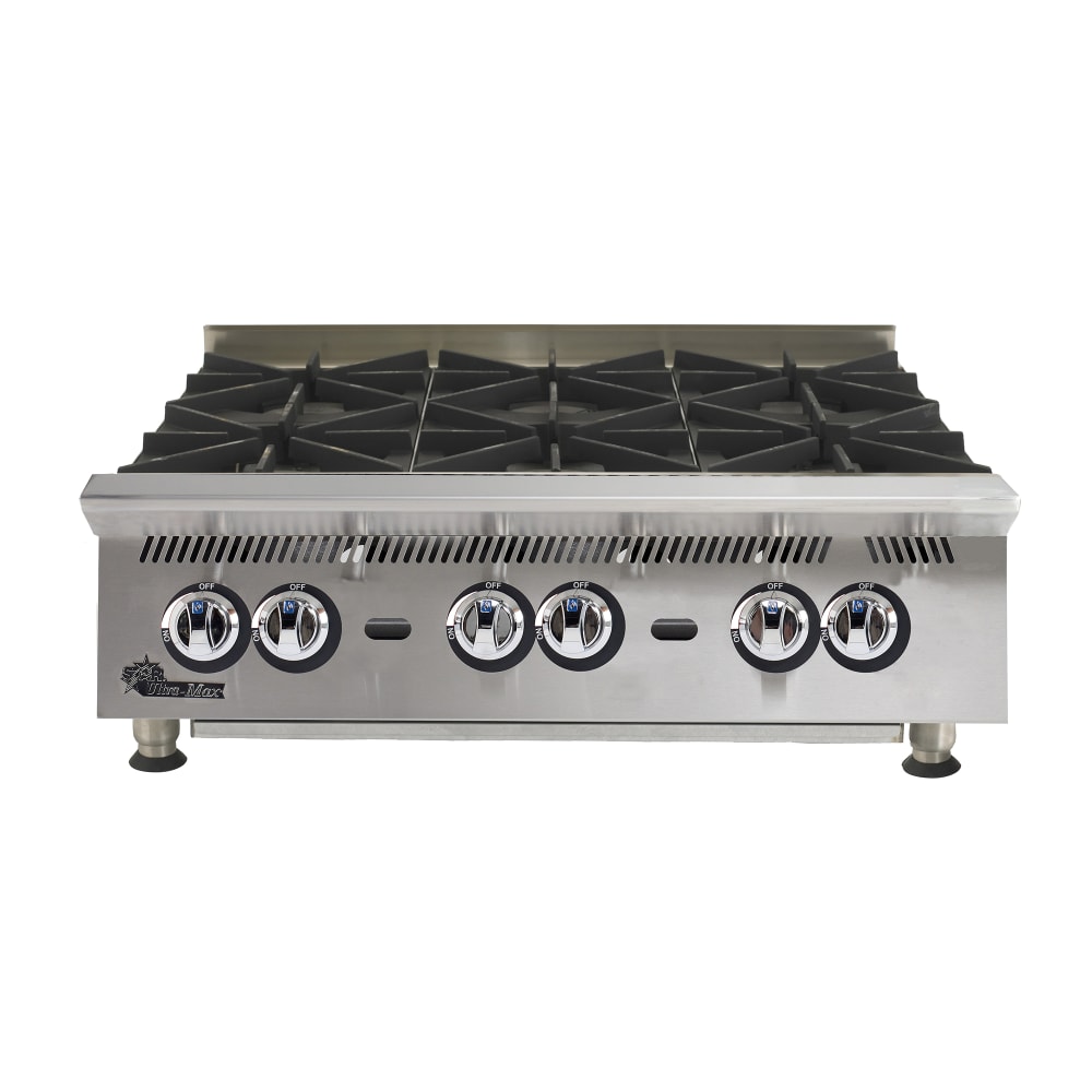 Star 808HA 48" Ultra-Max® Gas Hotplate w/ (8) Burners & Manual Controls, Liquid Propane