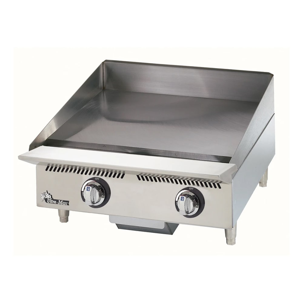 Star 824MA 24" Ultra-Max® Gas Griddle w/ Manual Controls - 1" Steel Plate, Liquid Propane