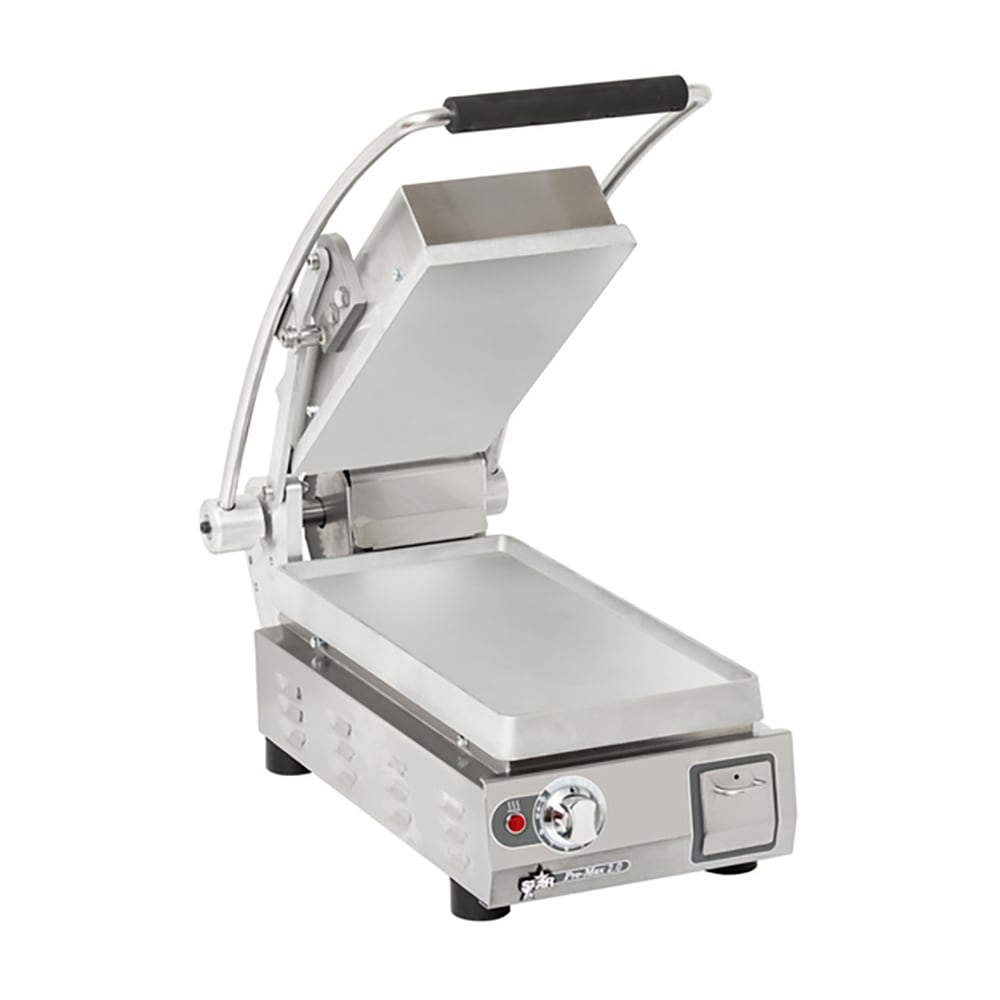 Star PST7EA-120V Single Commercial Panini Press w/ Aluminum Smooth Plates, 120v