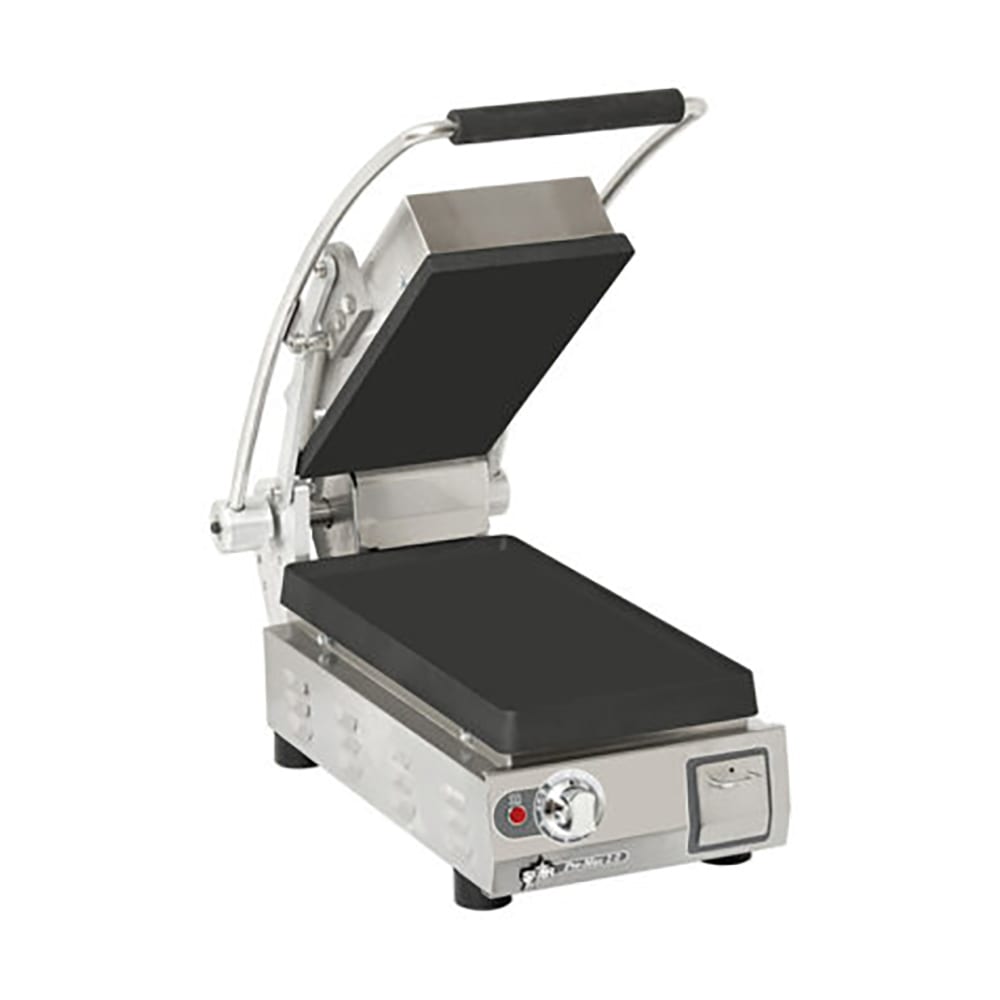 Star PGT7IEA-120V Single Commercial Panini Press w/ Cast Iron Grooved Plates, 120v
