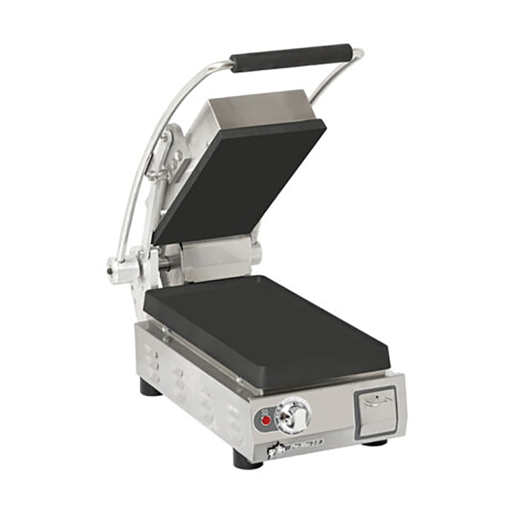 Star PGT7IEA-240V Single Commercial Panini Press w/ Cast Iron Grooved Plates, 240v/1ph