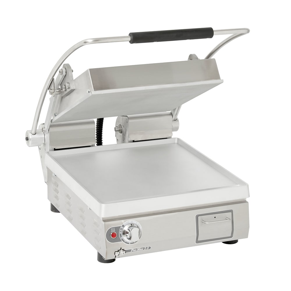 Star PST14 Single Commercial Panini Press w/ Aluminum Smooth Plates, 240v/1ph
