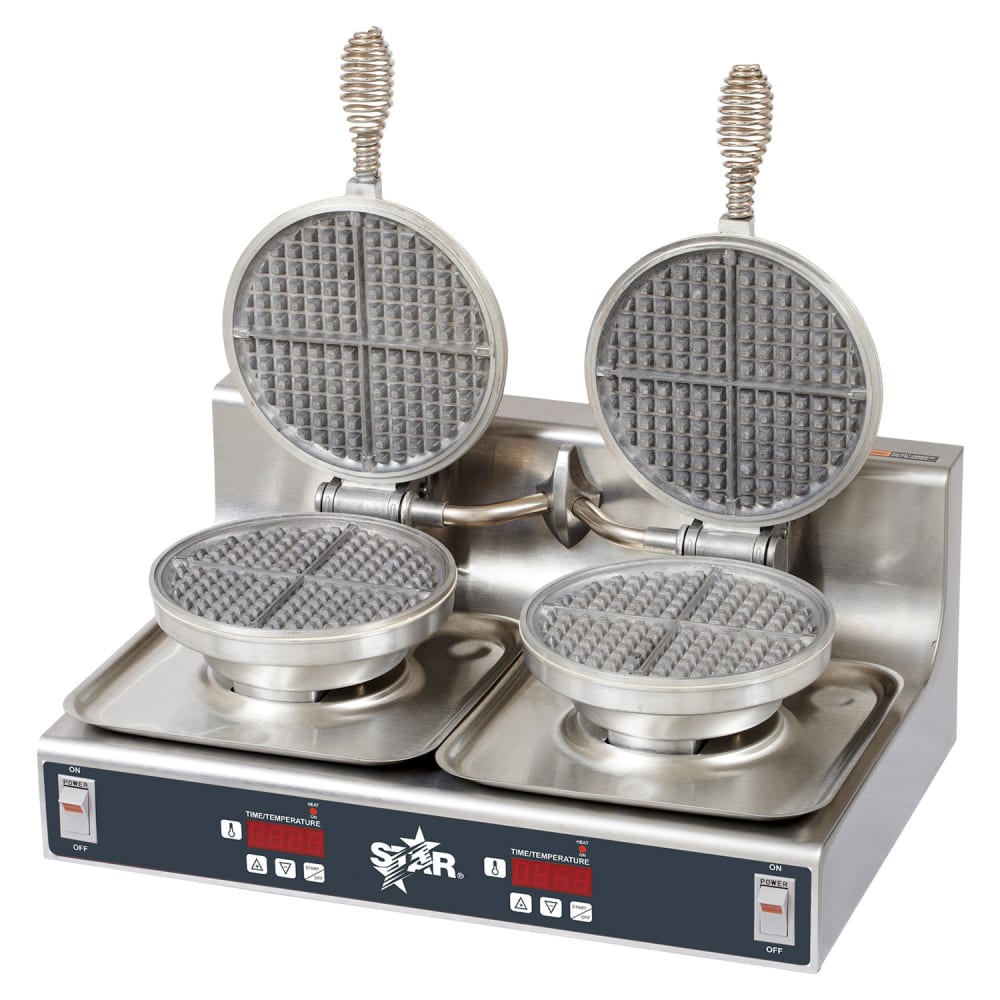 Star SWBD Double Classic American Waffle Maker w/ Aluminum Grids, 1800W, 240v