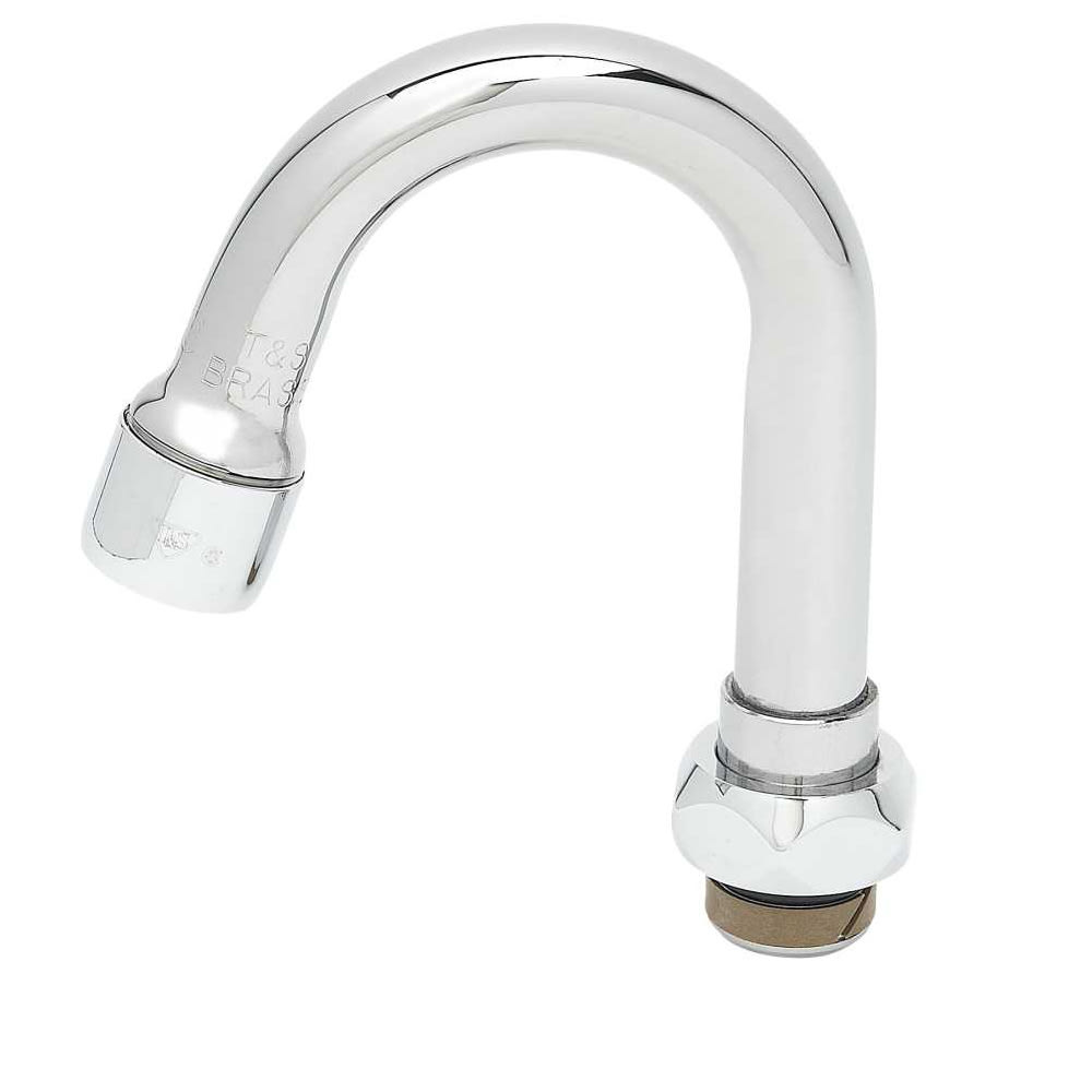 T&S 131X-A22 4 3/4" Swivel Gooseneck Nozzle w/ 2 1/5 GPM Aerator