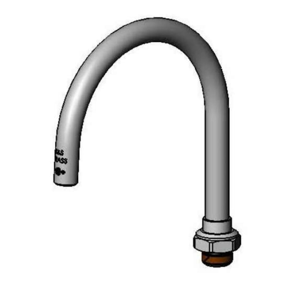 T&S 133XP-ADE-F15 7 1/4" Swivel Gooseneck Nozzle, 1 1/2 GPM