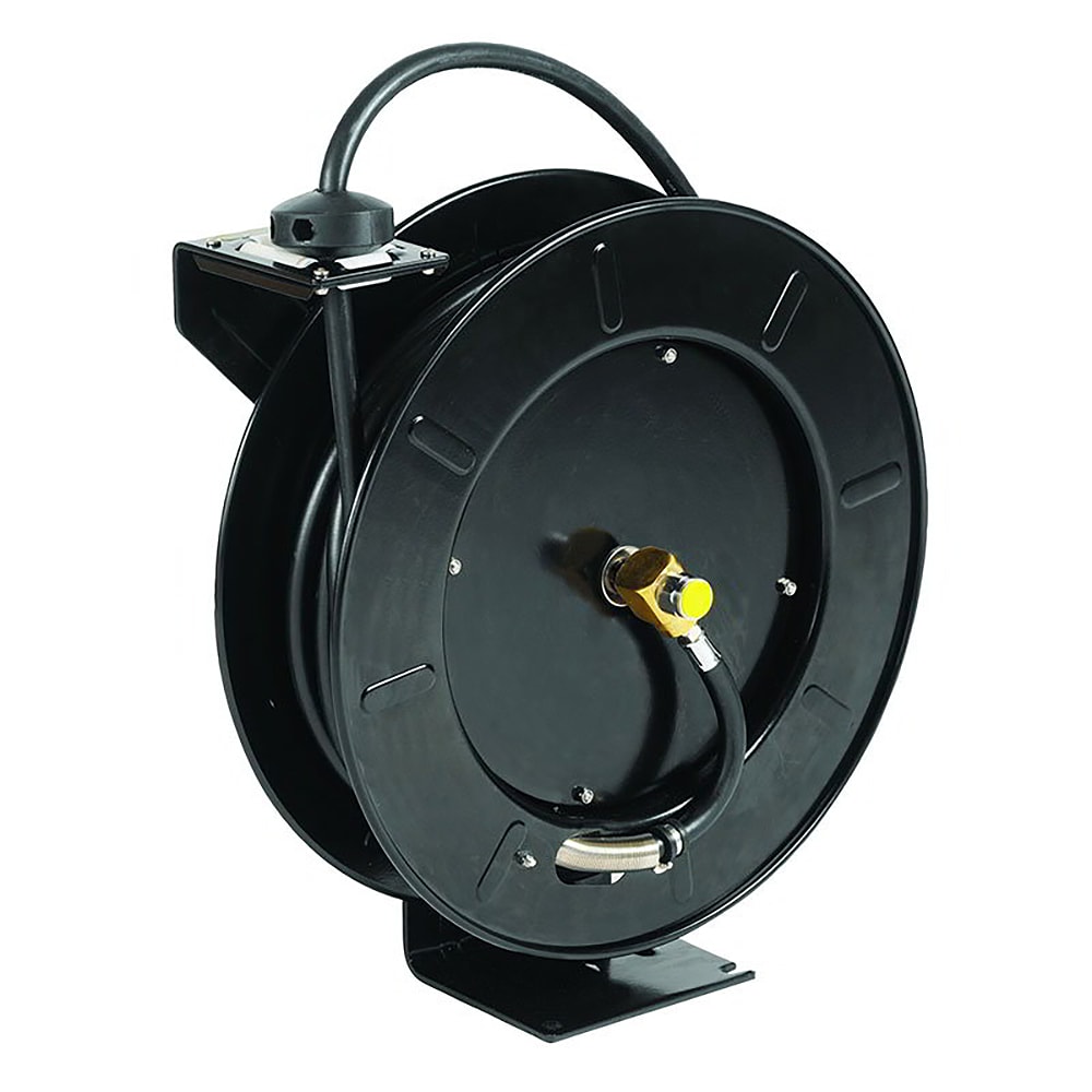 T&S 5HR-242 Open Hose Reel, 50 ft of 3/8"Diameter, Epoxy Coated Steel