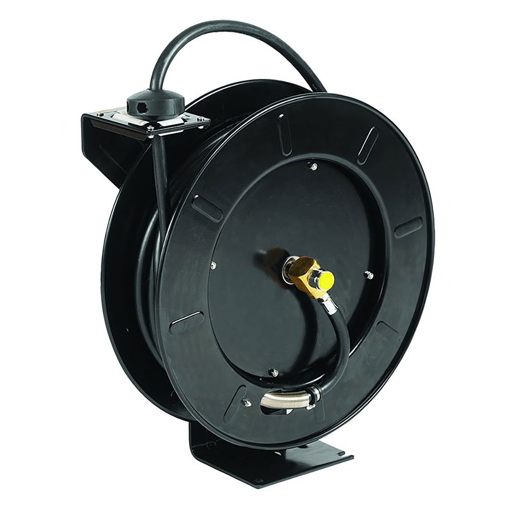 T&S 5HR-242-GH Open Hose Reel, 50 ft w/ 3 ft Hose & GH Adapter