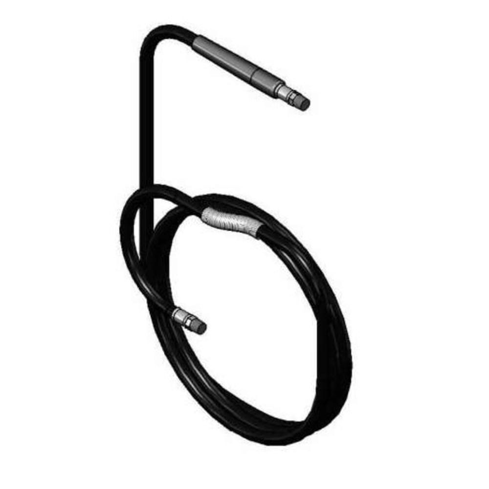 T&S 5HR-2HSE-50 50 ft Medium Pressure Hose Assembly, 3/8" NPT Male Connections