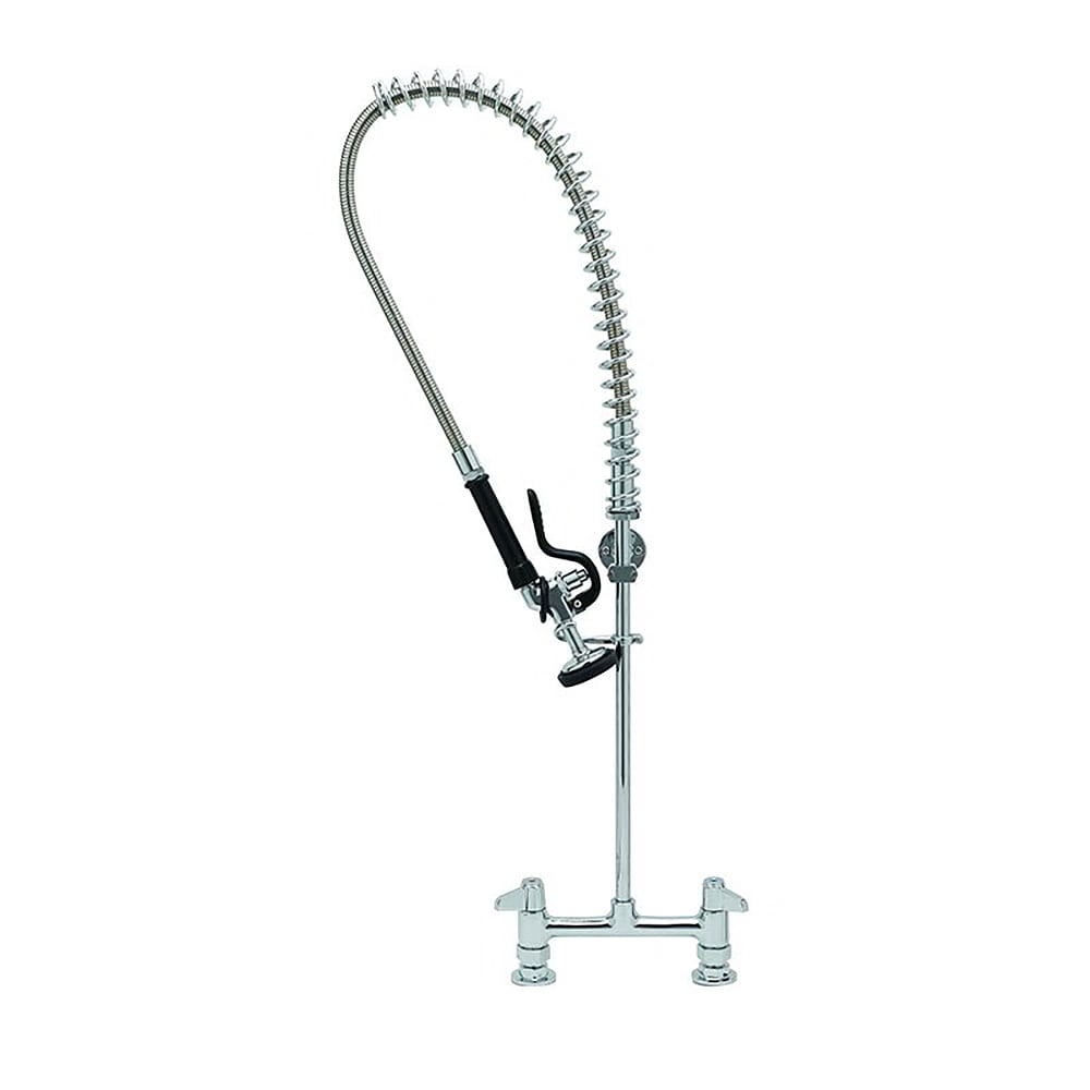 T&S 5PR-8D00 34"H Deck Mount Pre Rinse Faucet - 1 3/20 GPM, Base with Nozzle