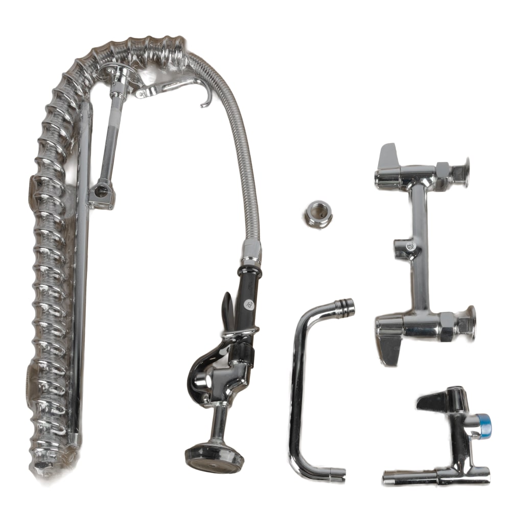 T&S 5PR-8D08 38 5/16"H Deck Mount Pre Rinse Faucet - 1.15 GPM, Base with Nozzle