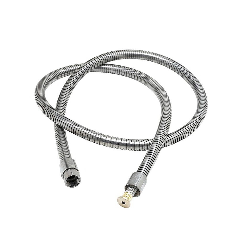 T&S B-0068-H2A Hose, Flexible, Less Handle, Stainless Steel, 68"L