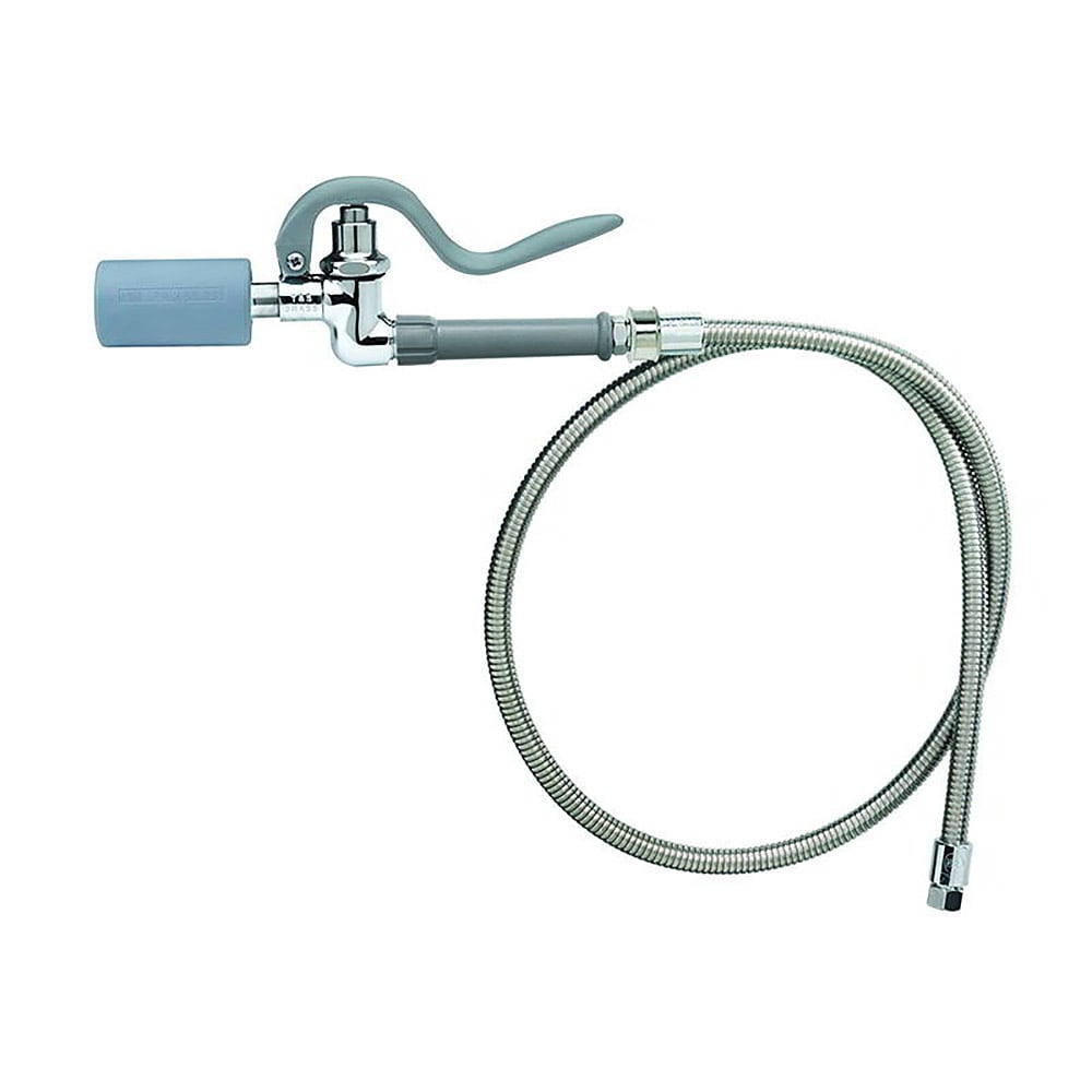 T&S B0100J-SWV Pre-Rinse Spray Valve w/ 44" Flexible Hose, Low-Flow Tip, Stainless